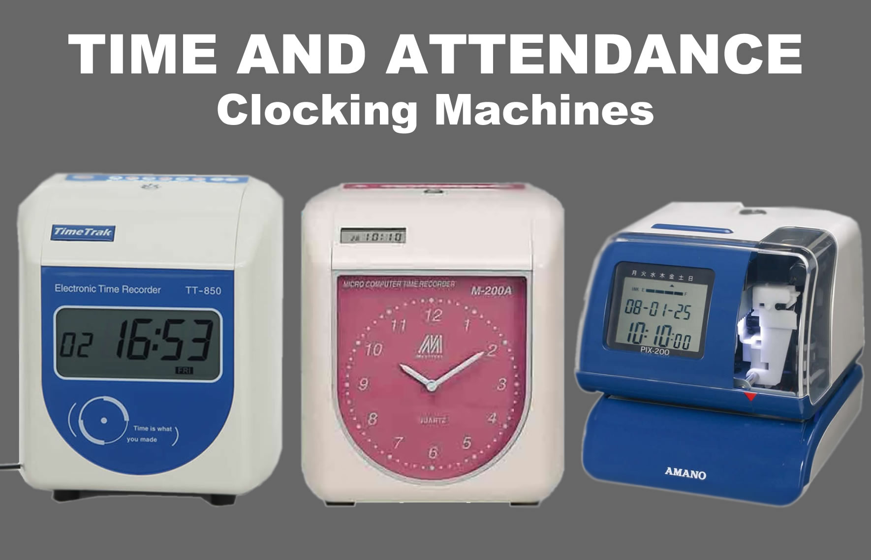 clocking machines - time and attendance
